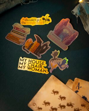 Stickers Alas de Sangre x5
